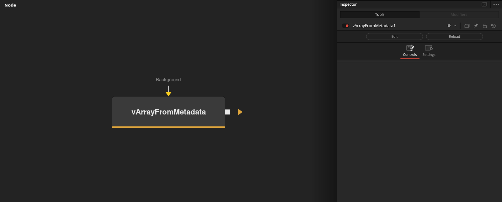 vArrayFromMetadata node