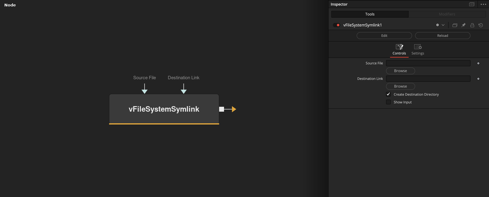 vFileSystemSymlink node