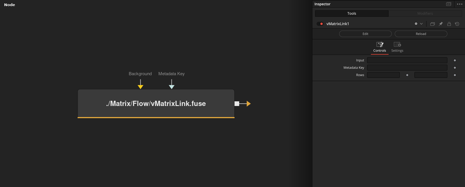 vMatrixLink node