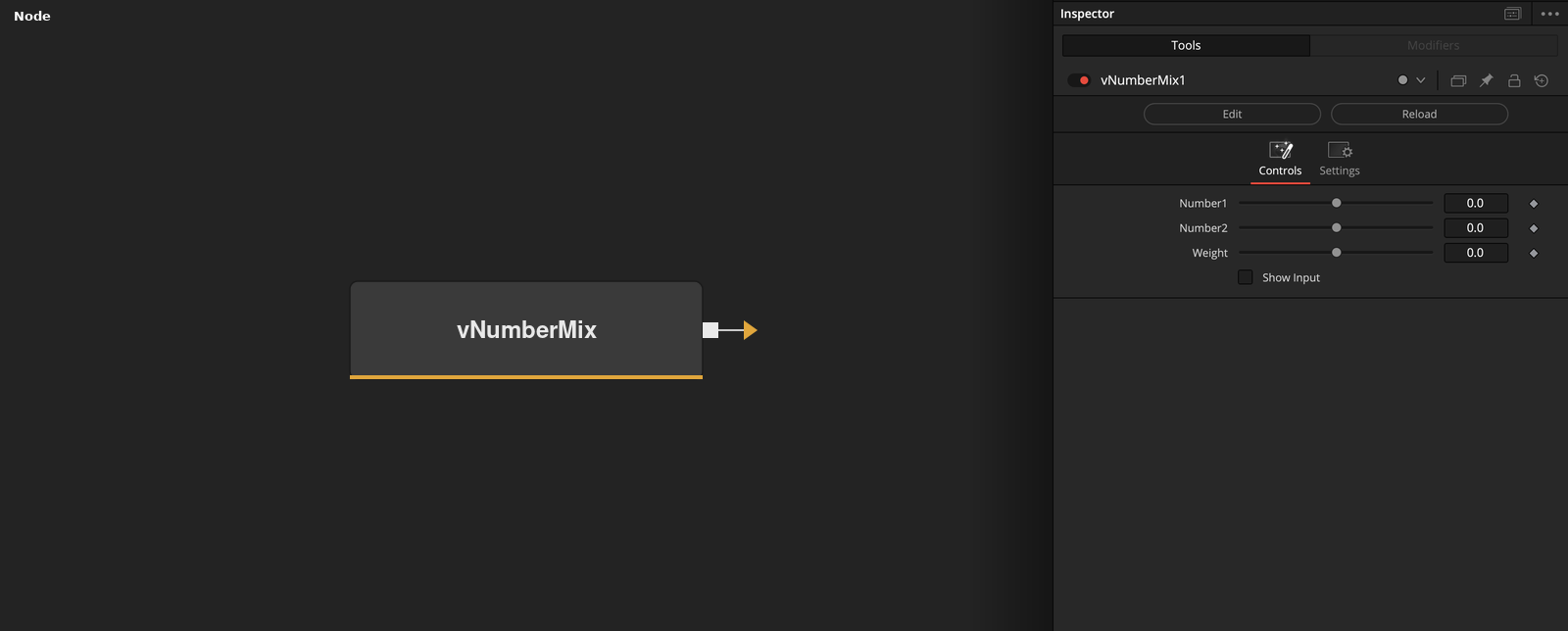 vNumberMix node