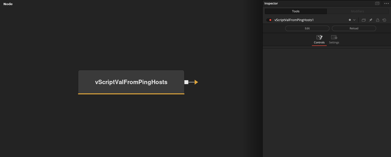 vScriptValFromPingHosts node