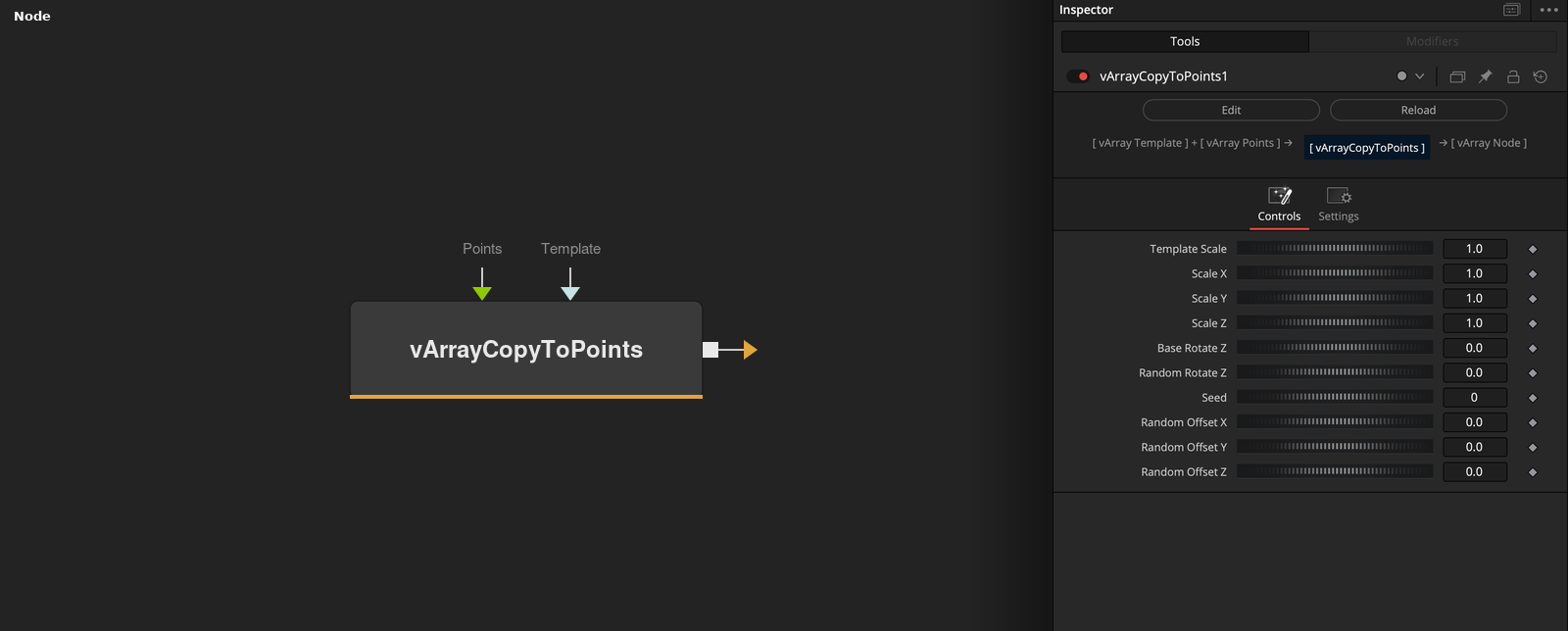 vArrayCopyToPoints node