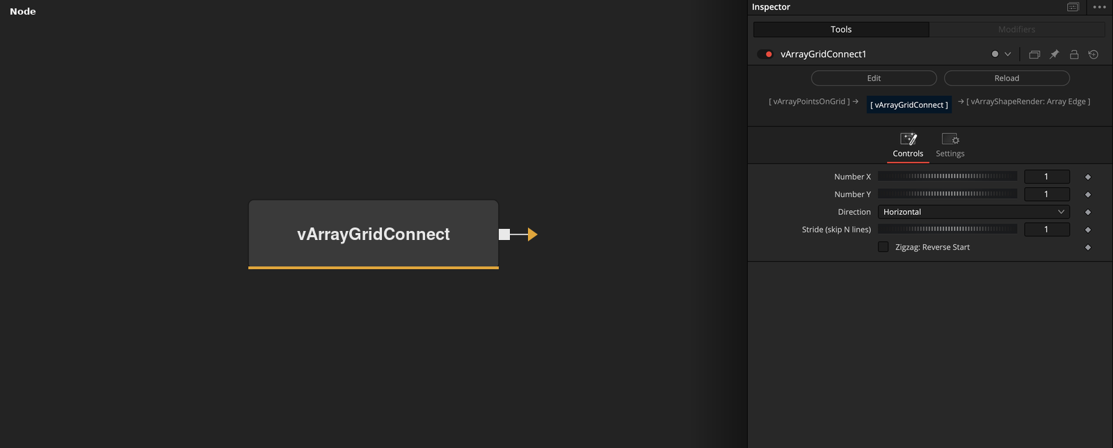 vArrayGridConnect node
