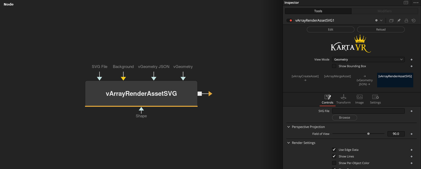 vArrayRenderAssetSVG node