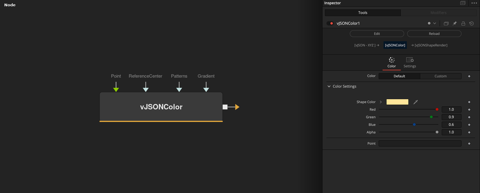 vJSONColor node