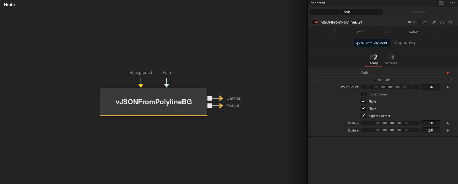 vJSONFromPolylineBG node