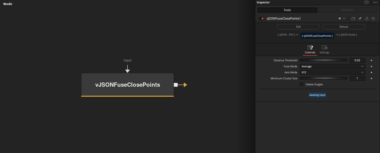 vJSONFuseClosePoints node