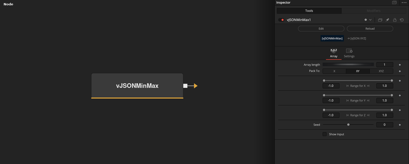 vJSONMinMax node