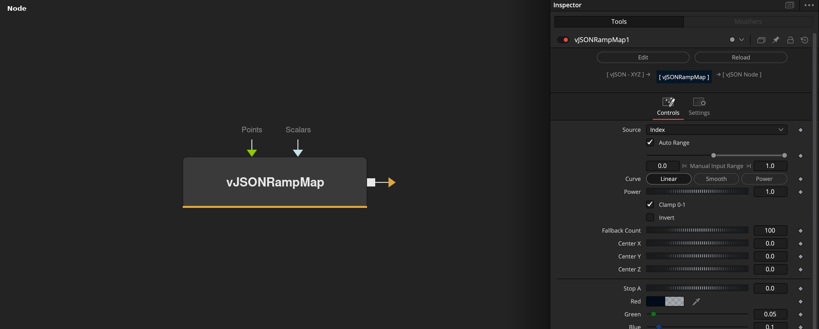 vJSONRampMap node