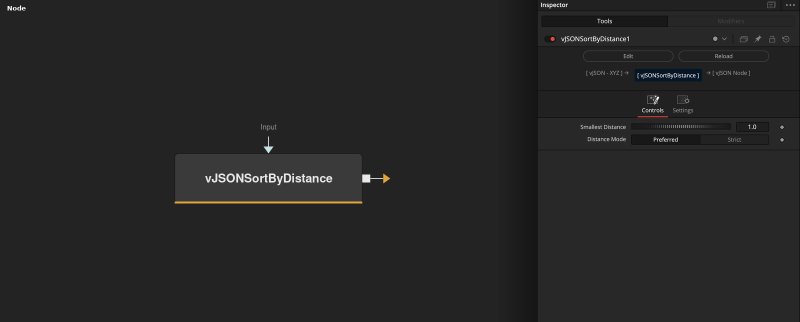 vJSONSortByDistance node