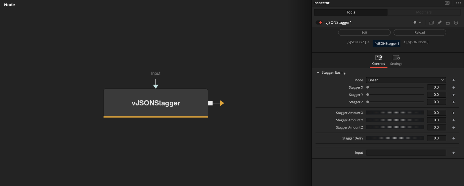 vJSONStagger node