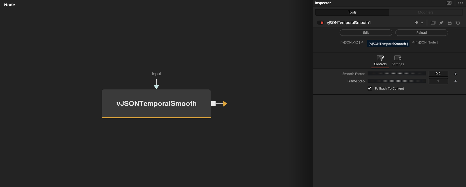 vJSONTemporalSmooth node