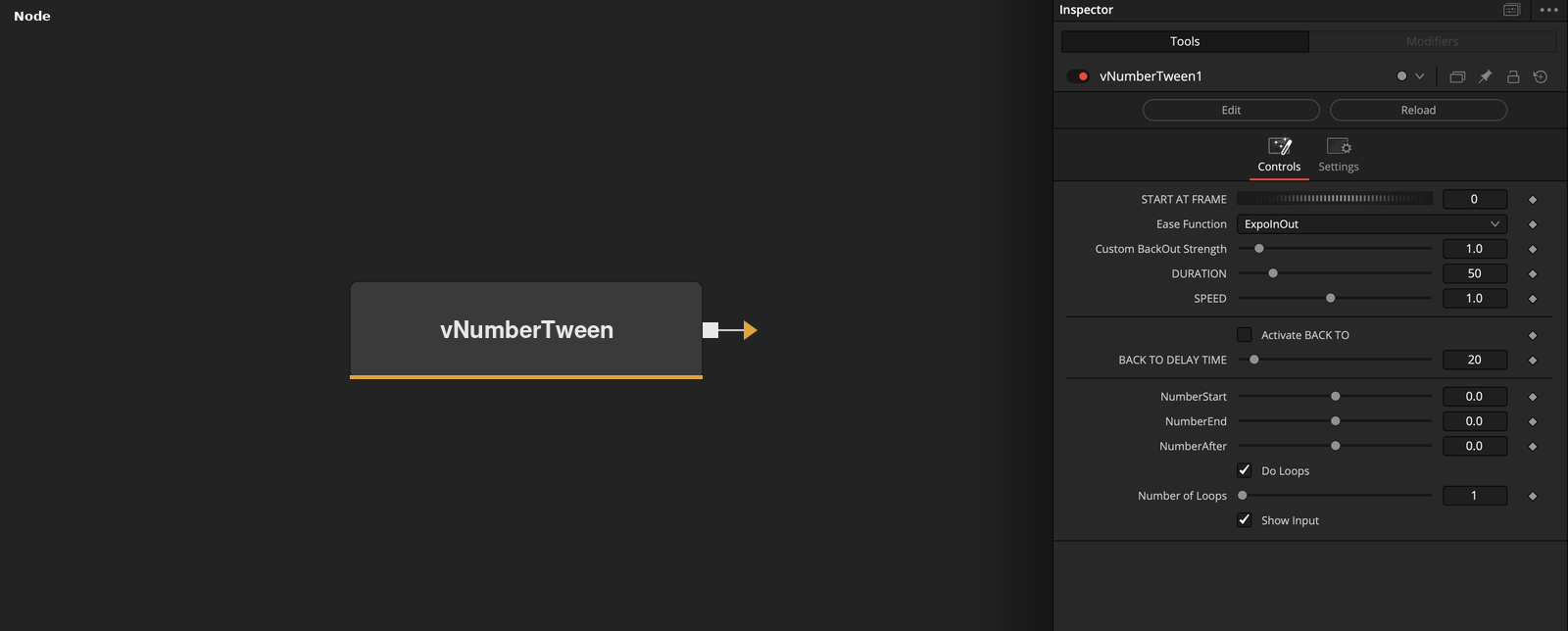 vNumberTween node