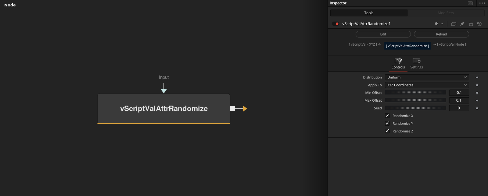 vScriptValAttrRandomize node