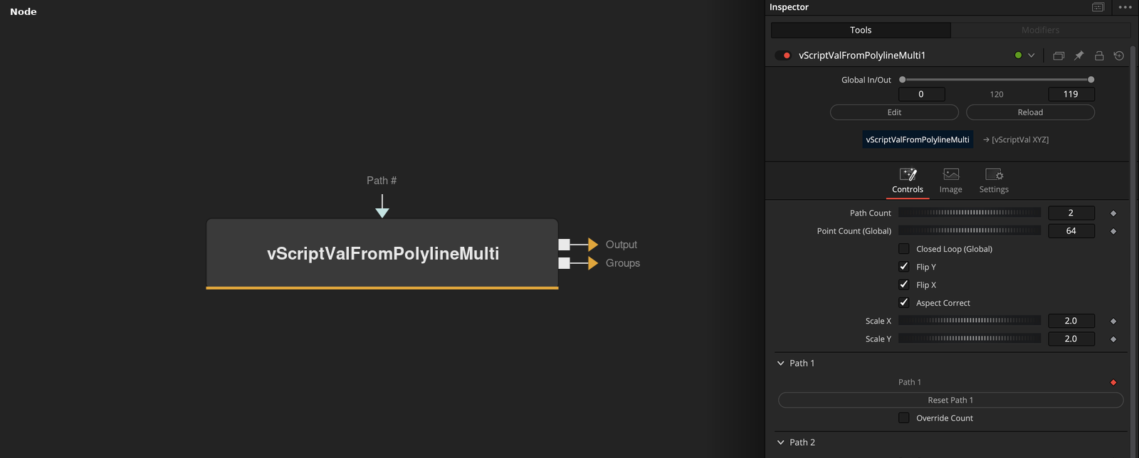 vScriptValFromPolylineMulti node