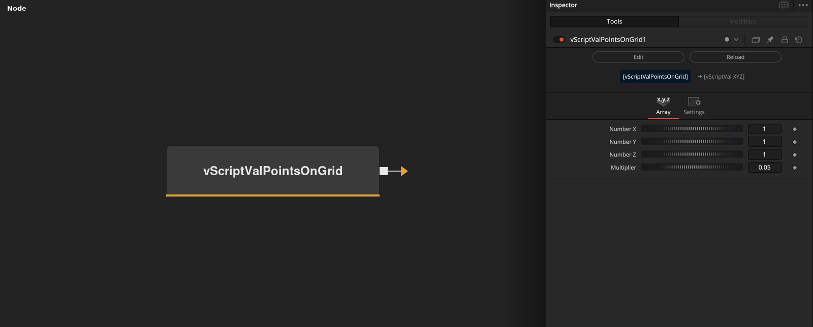 vScriptValPointsOnGrid node